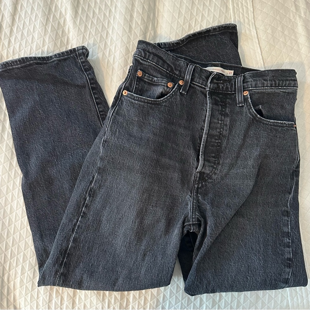Levi's Black Ankle & Cropped Jeans